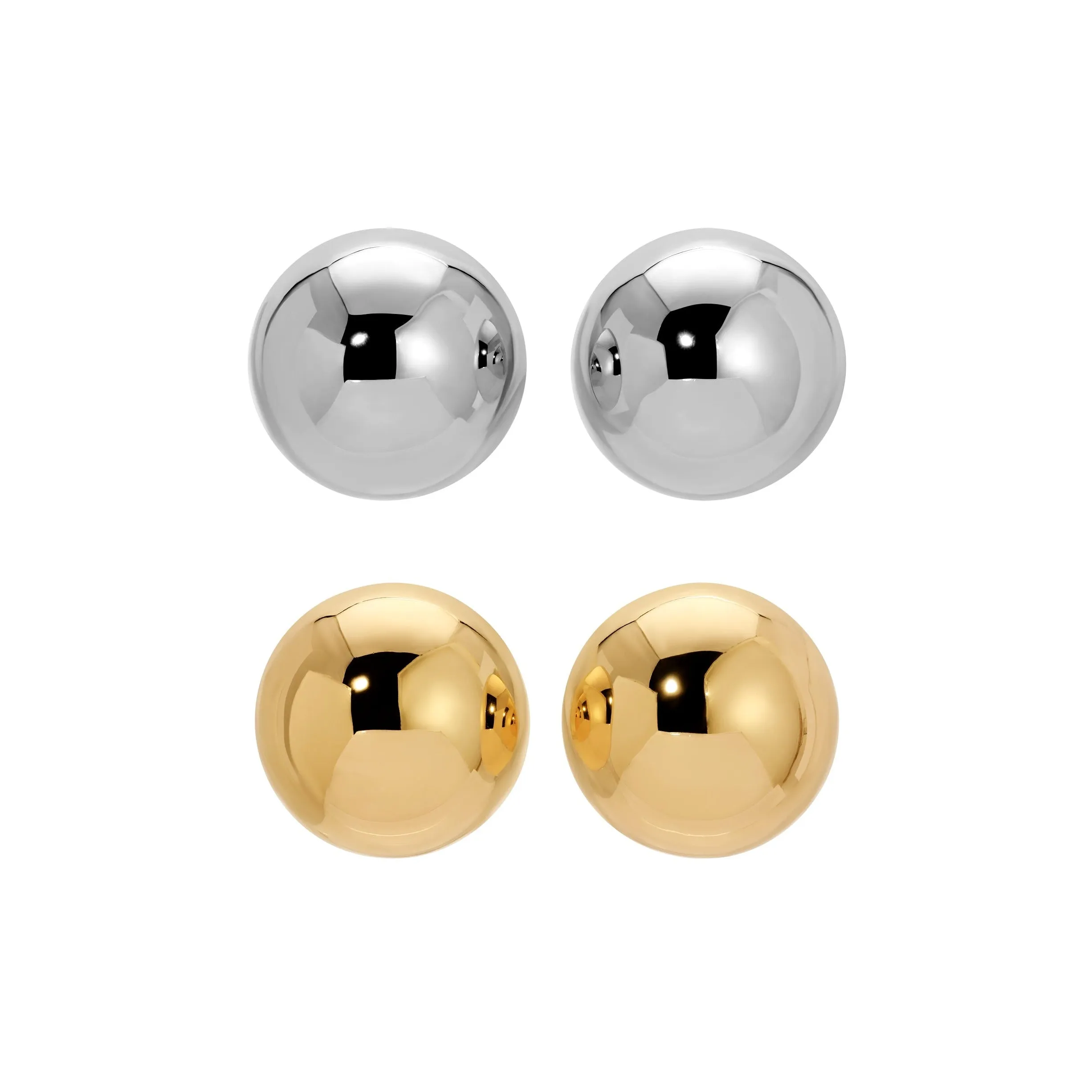 Sphere Earrings - Gold Medium