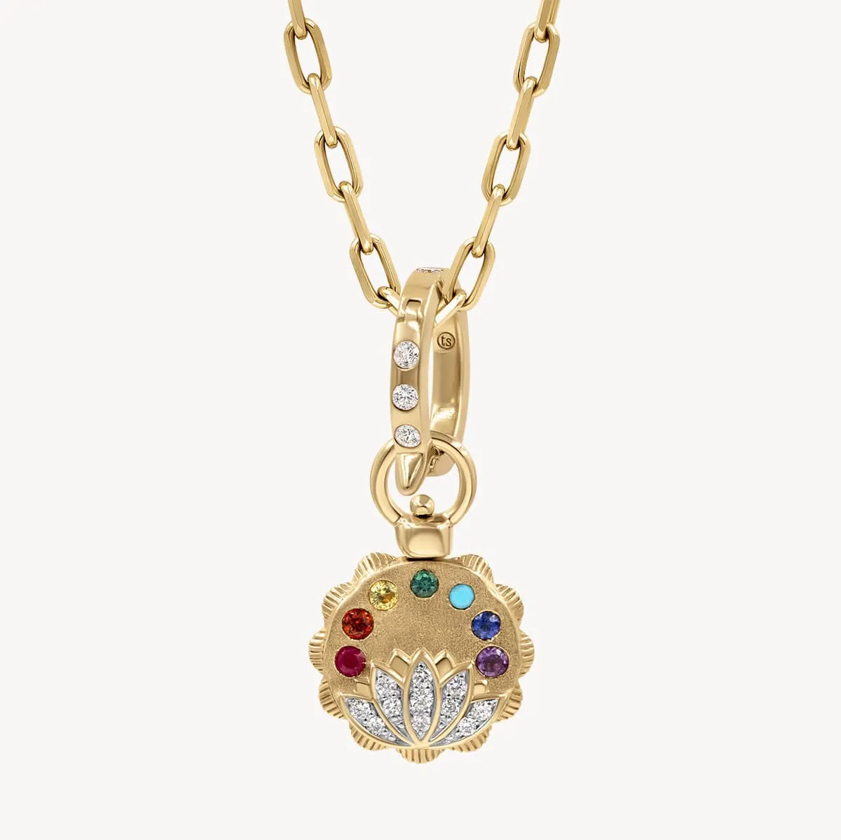 Spiritual Woman Lotus Flower Charm