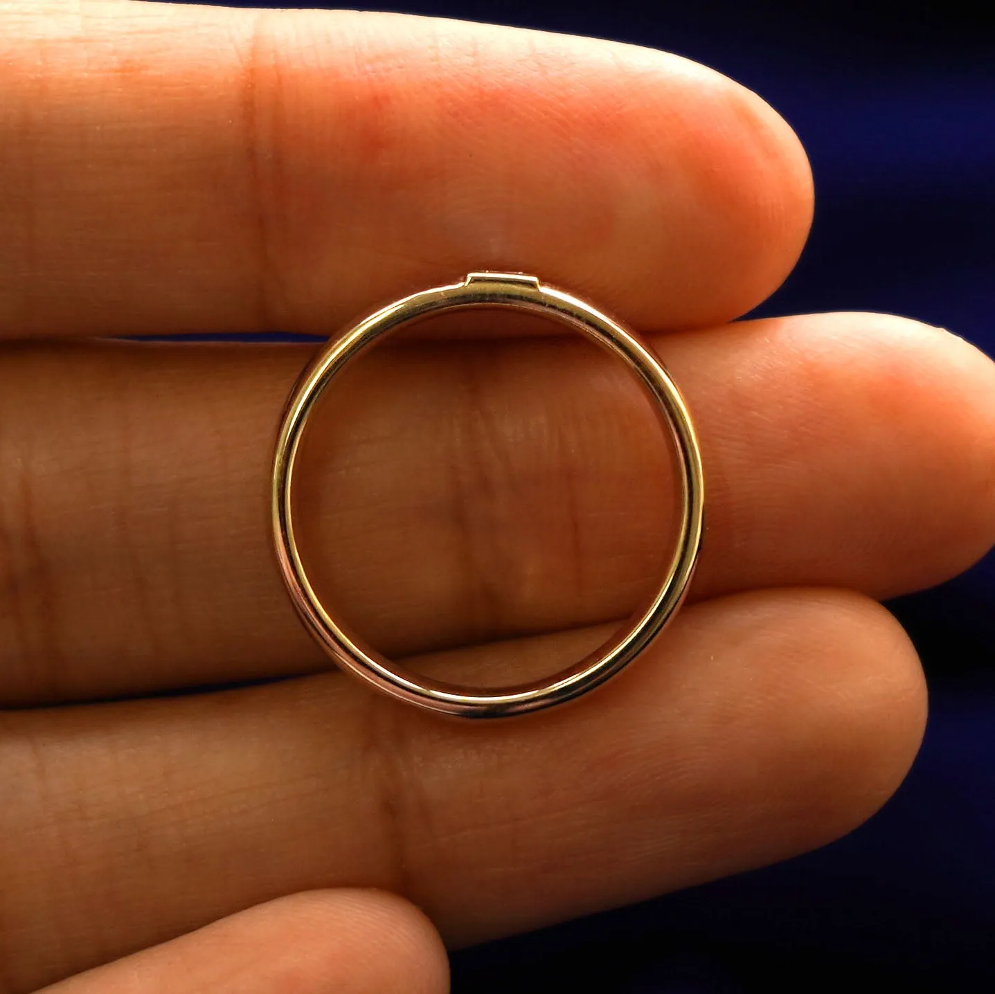 Square Carre Cut Diamond Band