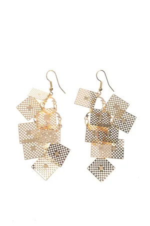Square Cluster Earrings