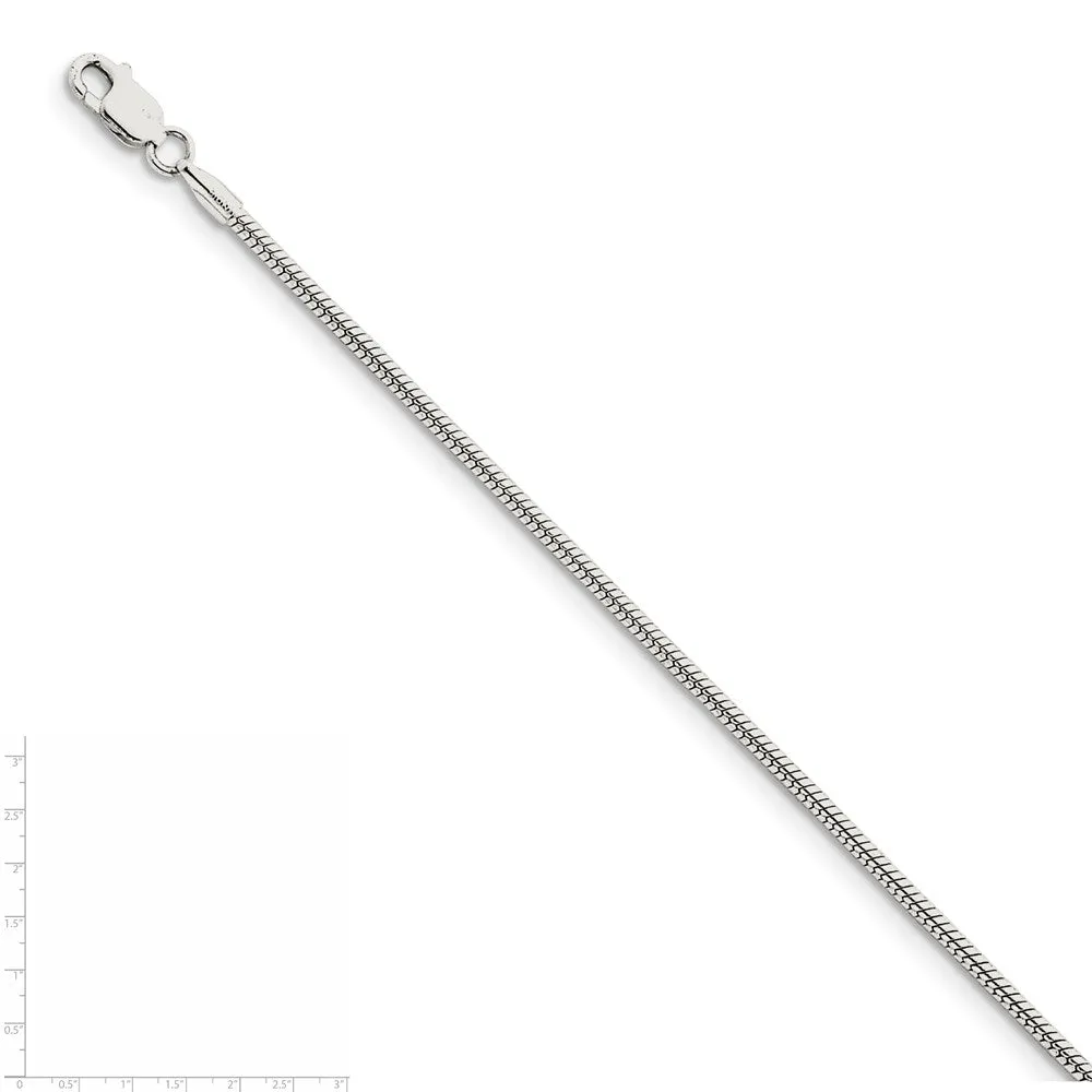 Sterling Silver 1.75mm Snake Chain