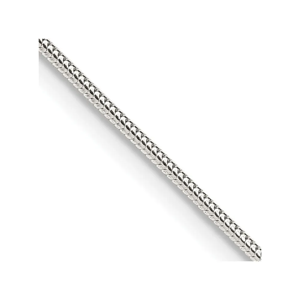 Sterling Silver 1mm Round Snake Chain