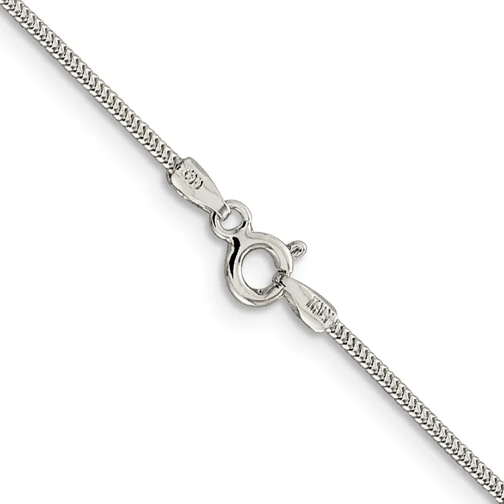 Sterling Silver 1mm Round Snake Chain