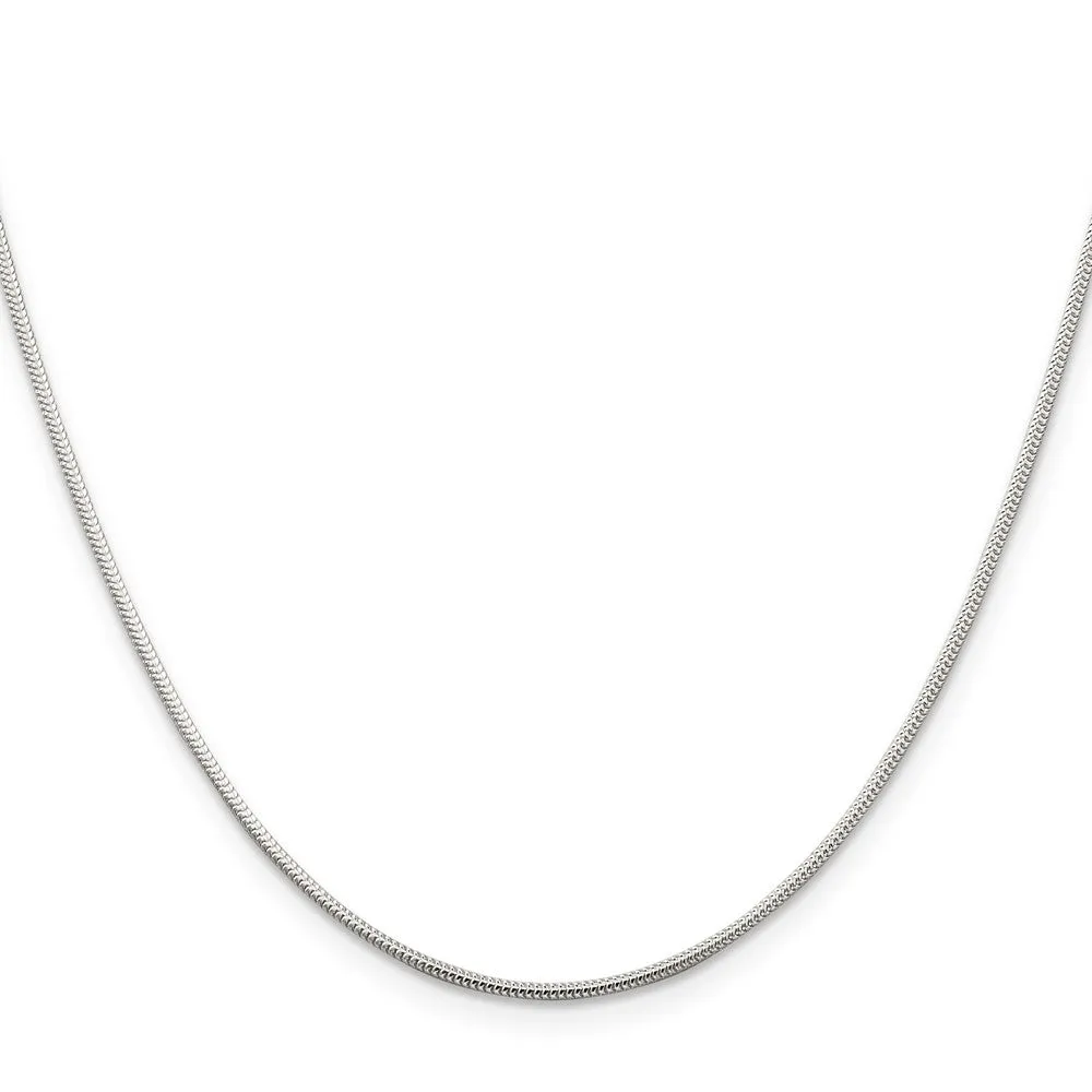 Sterling Silver 1mm Round Snake Chain