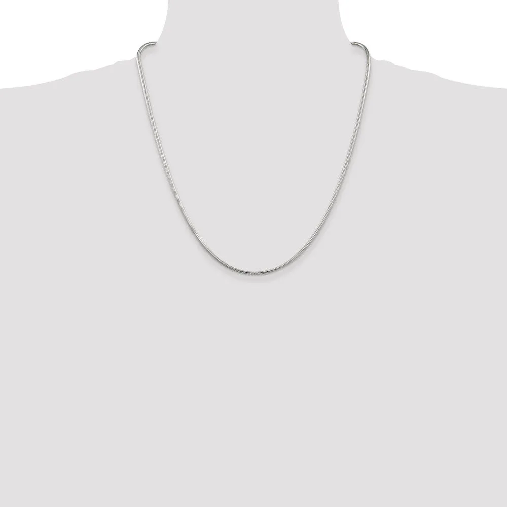 Sterling Silver 2mm Snake Chain