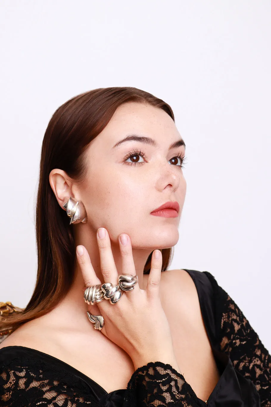 Sterling Silver Seashell Earrings