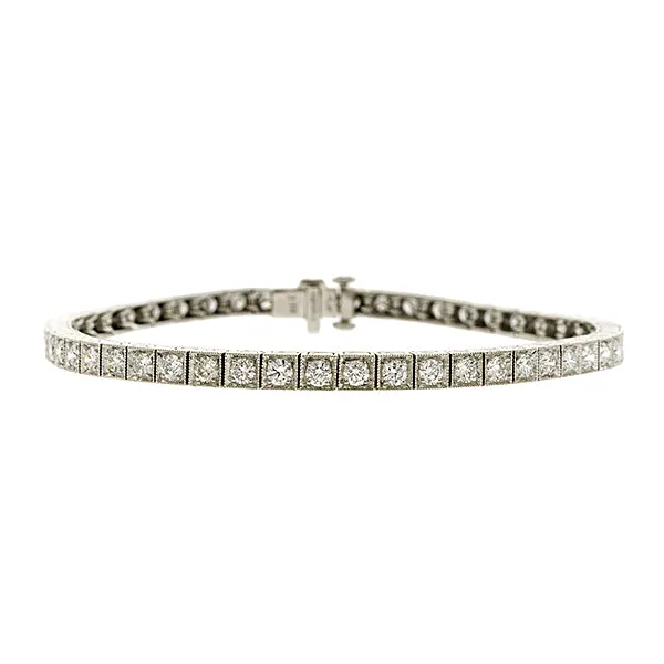 Straight Line Diamond Bracelet