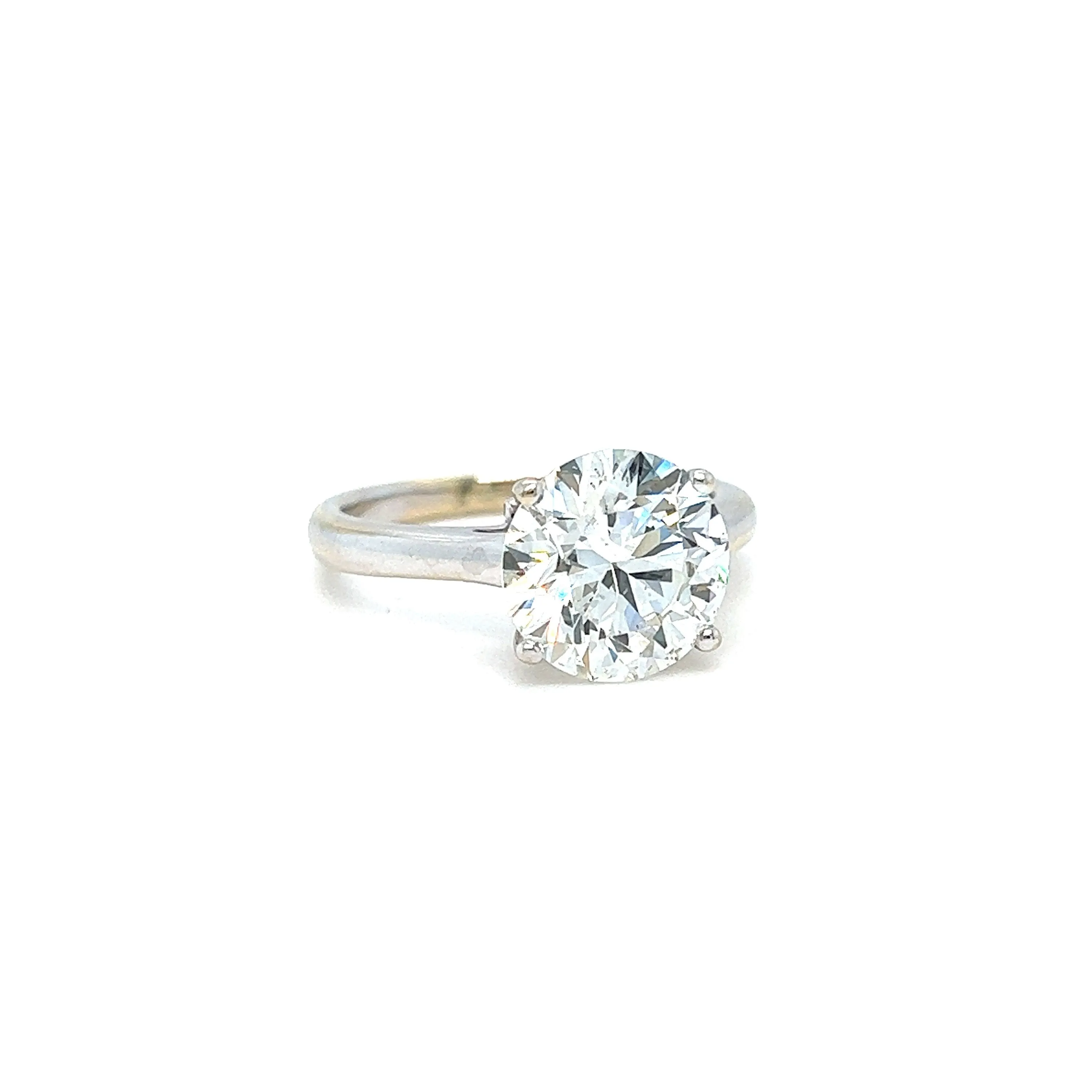 Stunning Large AGS Diamond Solitaire in 18K White Gold - 3.17CT - AGS 0 - Ideal CUT