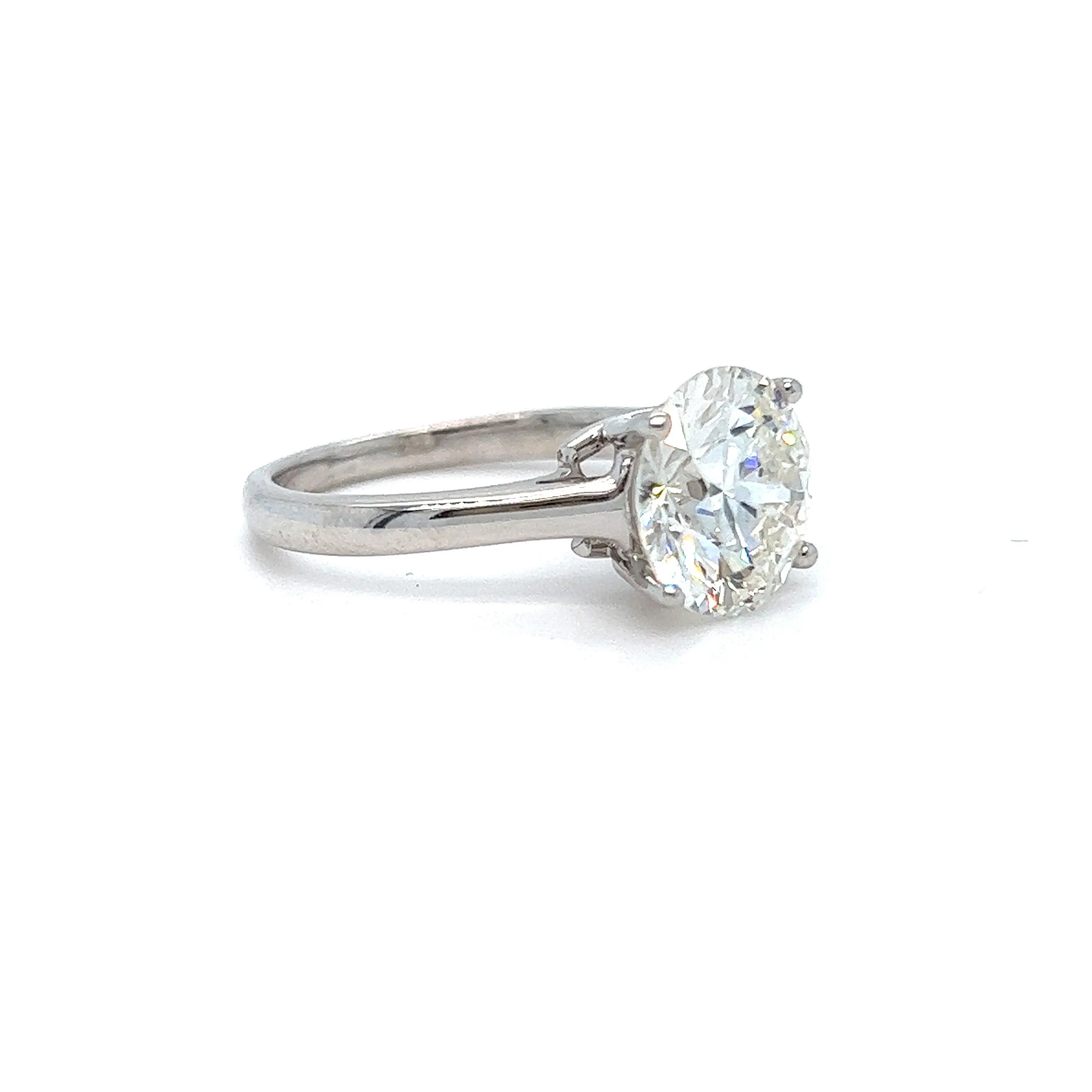 Stunning Large AGS Diamond Solitaire in 18K White Gold - 3.17CT - AGS 0 - Ideal CUT