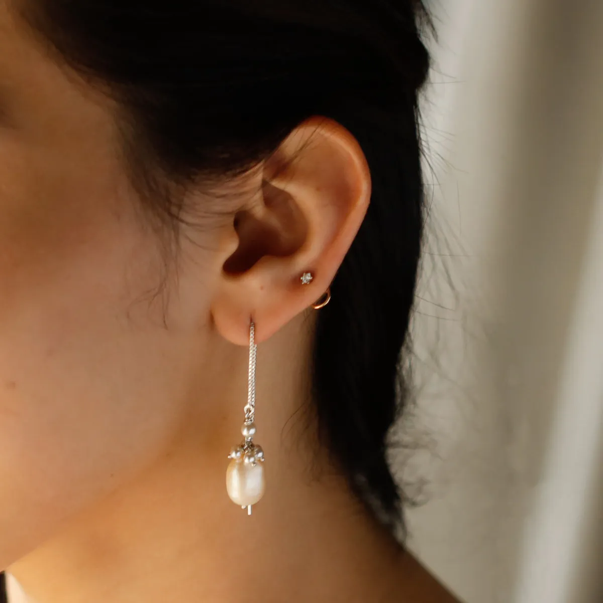 Sui Dhaaga Pearl Bunch Earrings