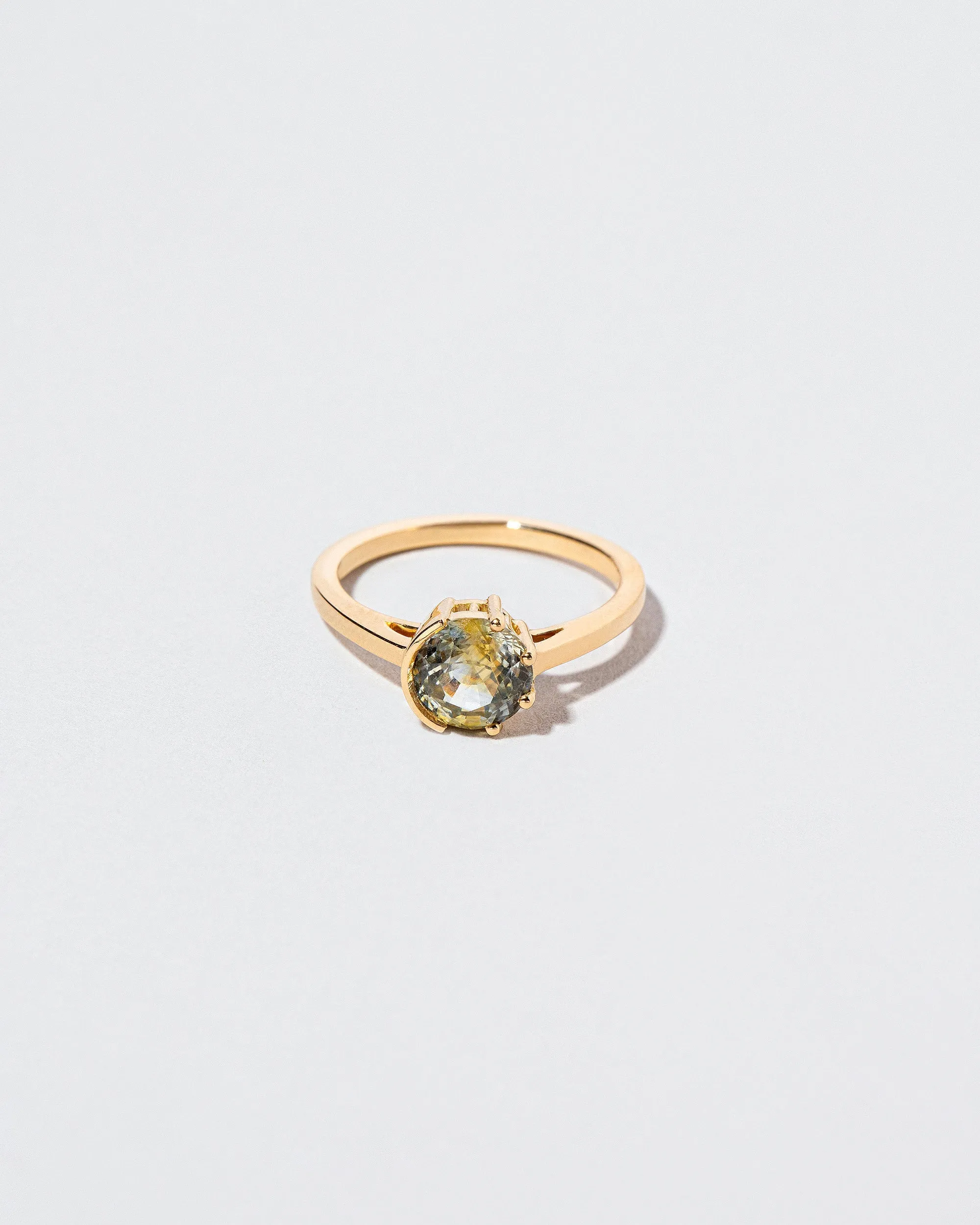 Sun & Moon Ring - Bicolor Green Sapphire