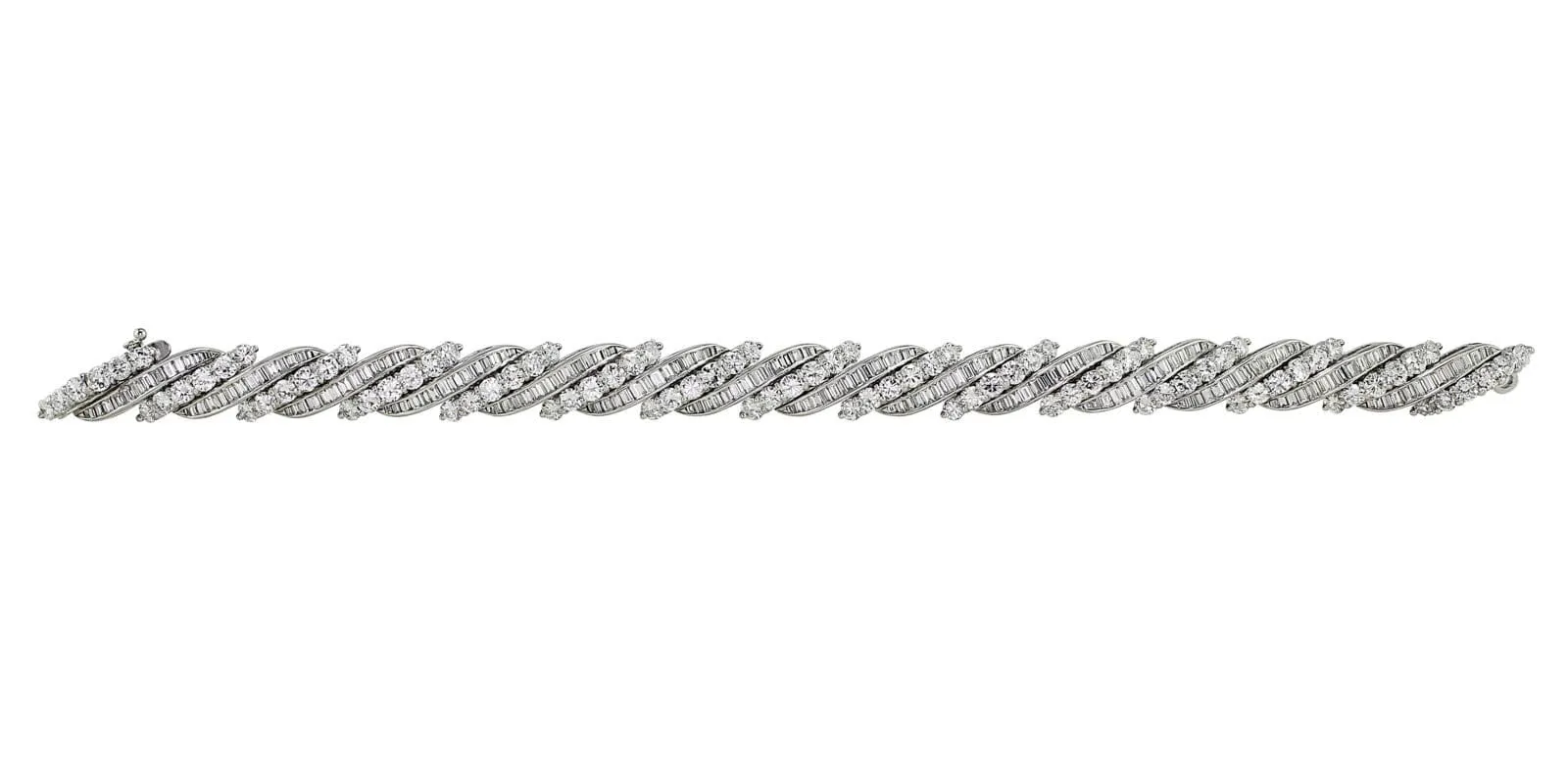 Swiss Made Platinum Diamond Bracelet