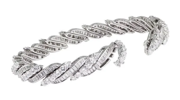Swiss Made Platinum Diamond Bracelet