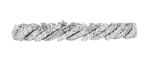Swiss Made Platinum Diamond Bracelet