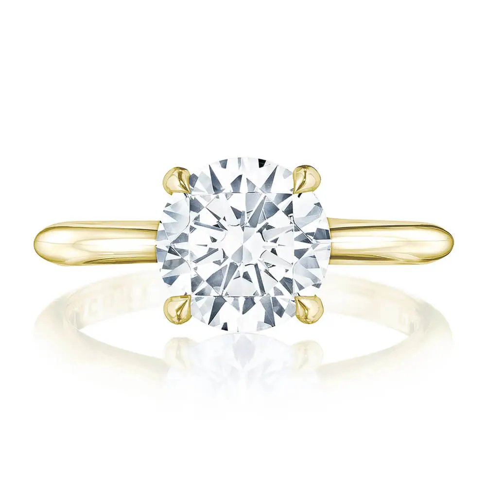 Tacori 18K Yellow Gold Round Solitaire Engagement Ring HT2580RD9Y
