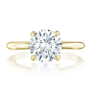 Tacori 18K Yellow Gold Round Solitaire Engagement Ring HT2580RD9Y