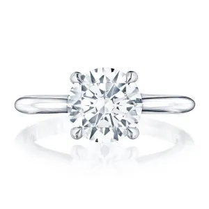 Tacori Round Solitaire Platinum Engagement Ring HT2580RD8