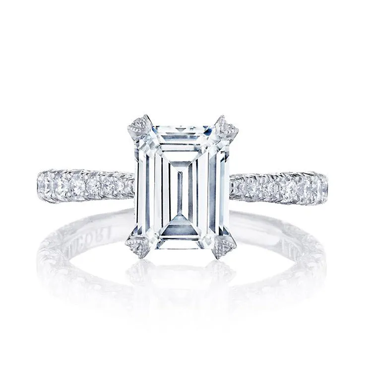 Tacori RoyalT Emerald Solitaire Engagement Ring HT2663EC85X65