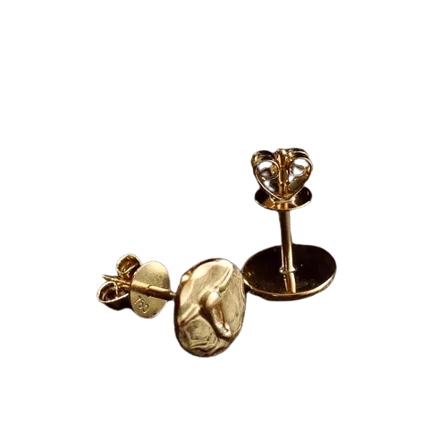 Tady King Longhorn Gold Stud Earrings