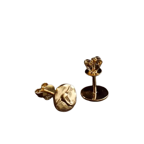 Tady King Longhorn Gold Stud Earrings