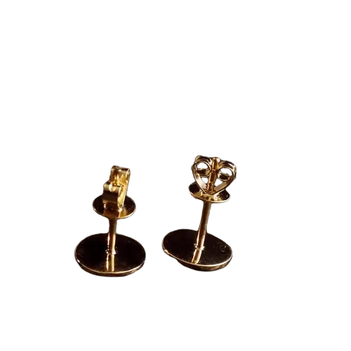Tady King Longhorn Gold Stud Earrings