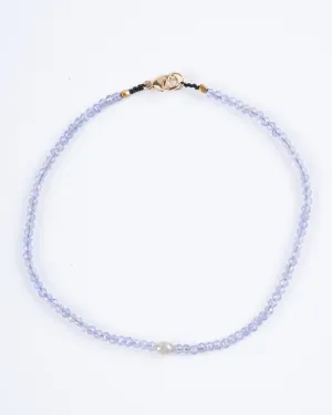 tanzanite and grey diamond bracelet