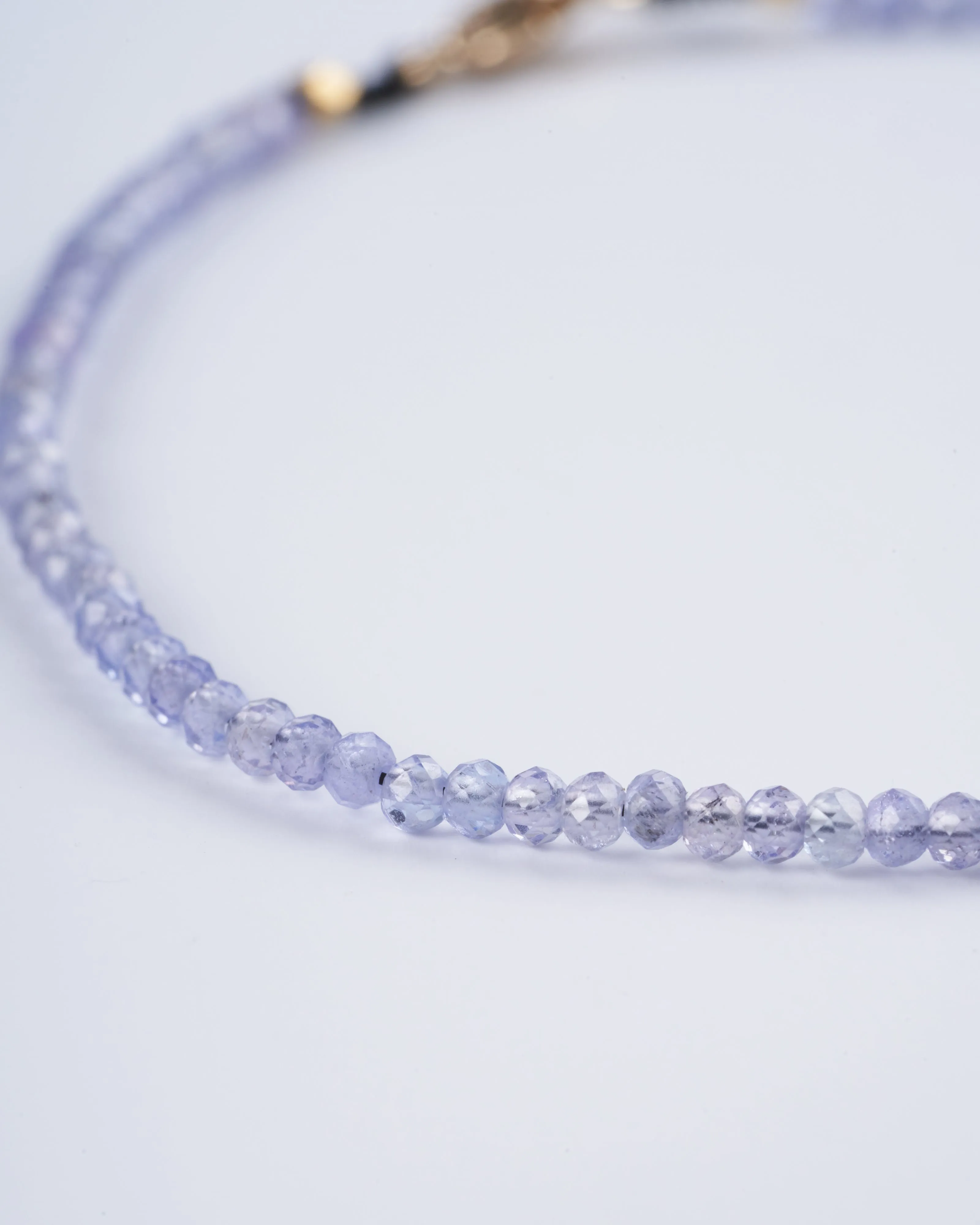tanzanite and grey diamond bracelet