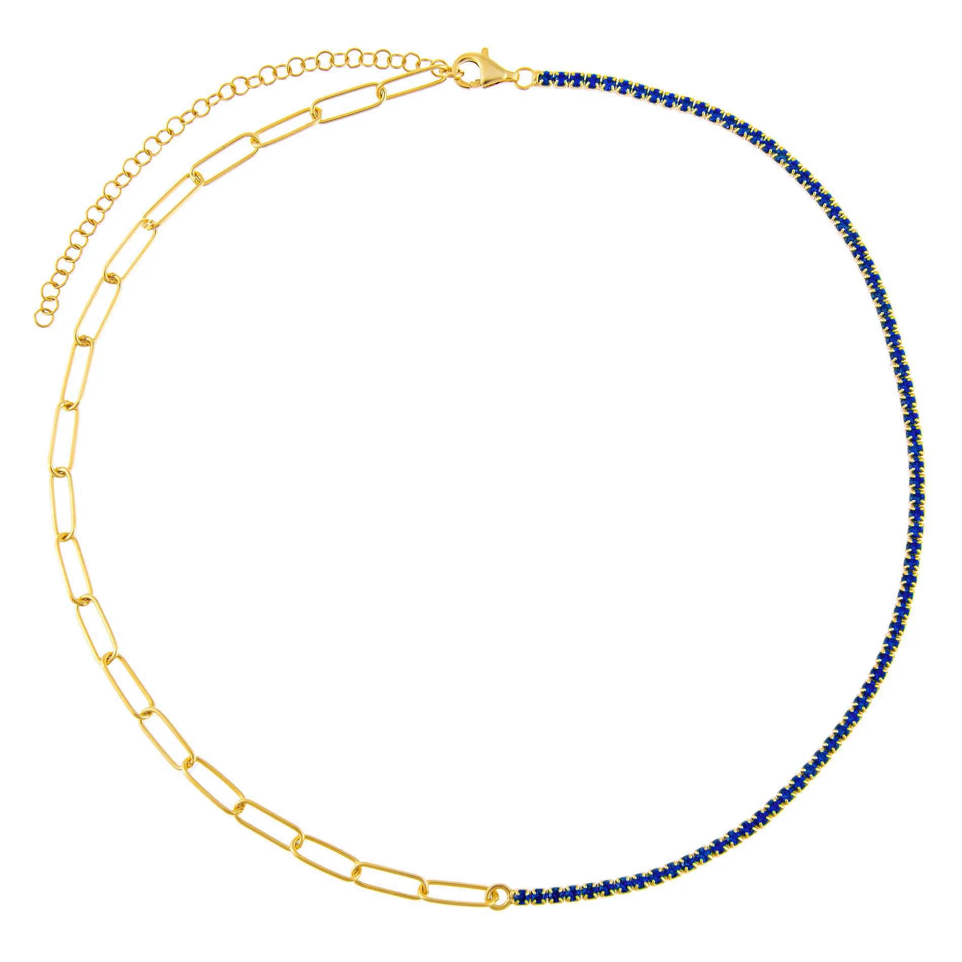 Tennis X Link Necklace
