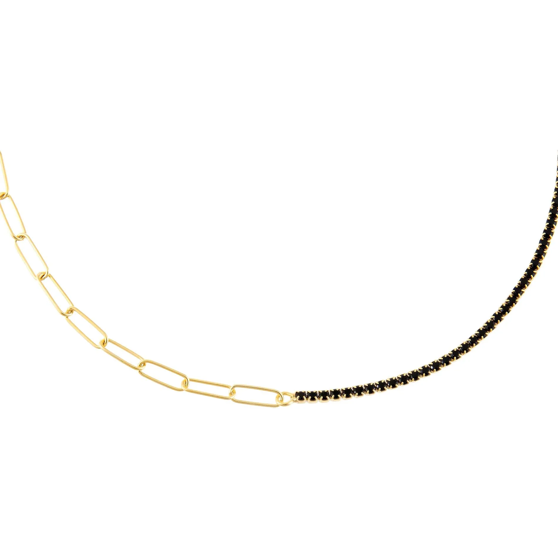 Tennis X Link Necklace