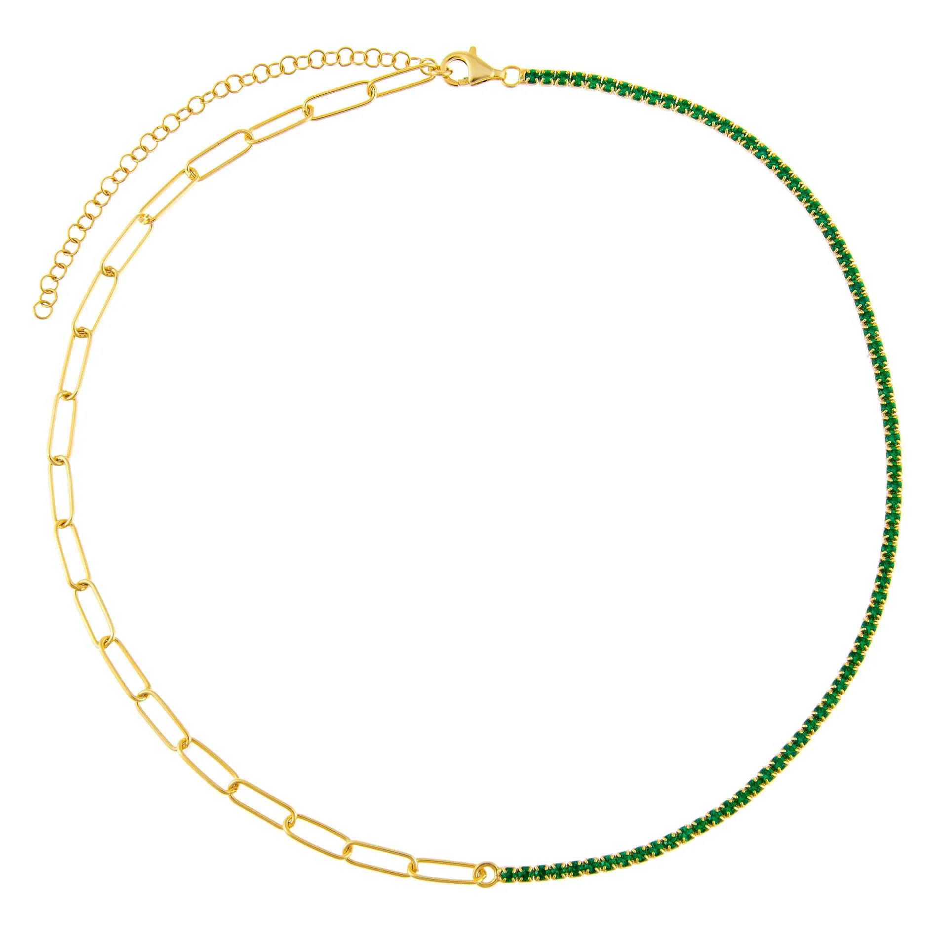 Tennis X Link Necklace