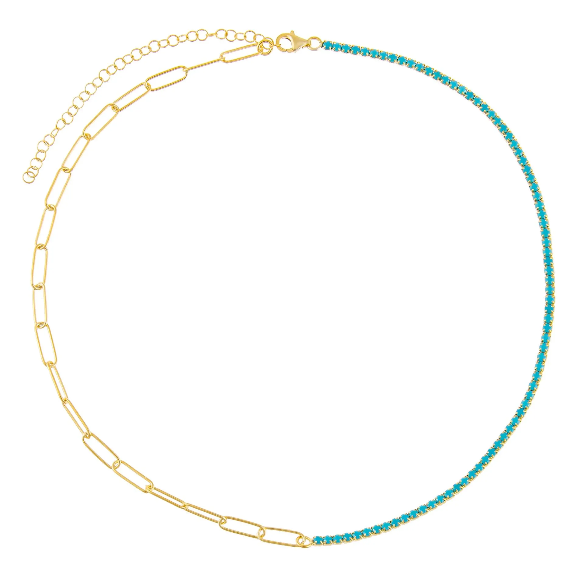 Tennis X Link Necklace