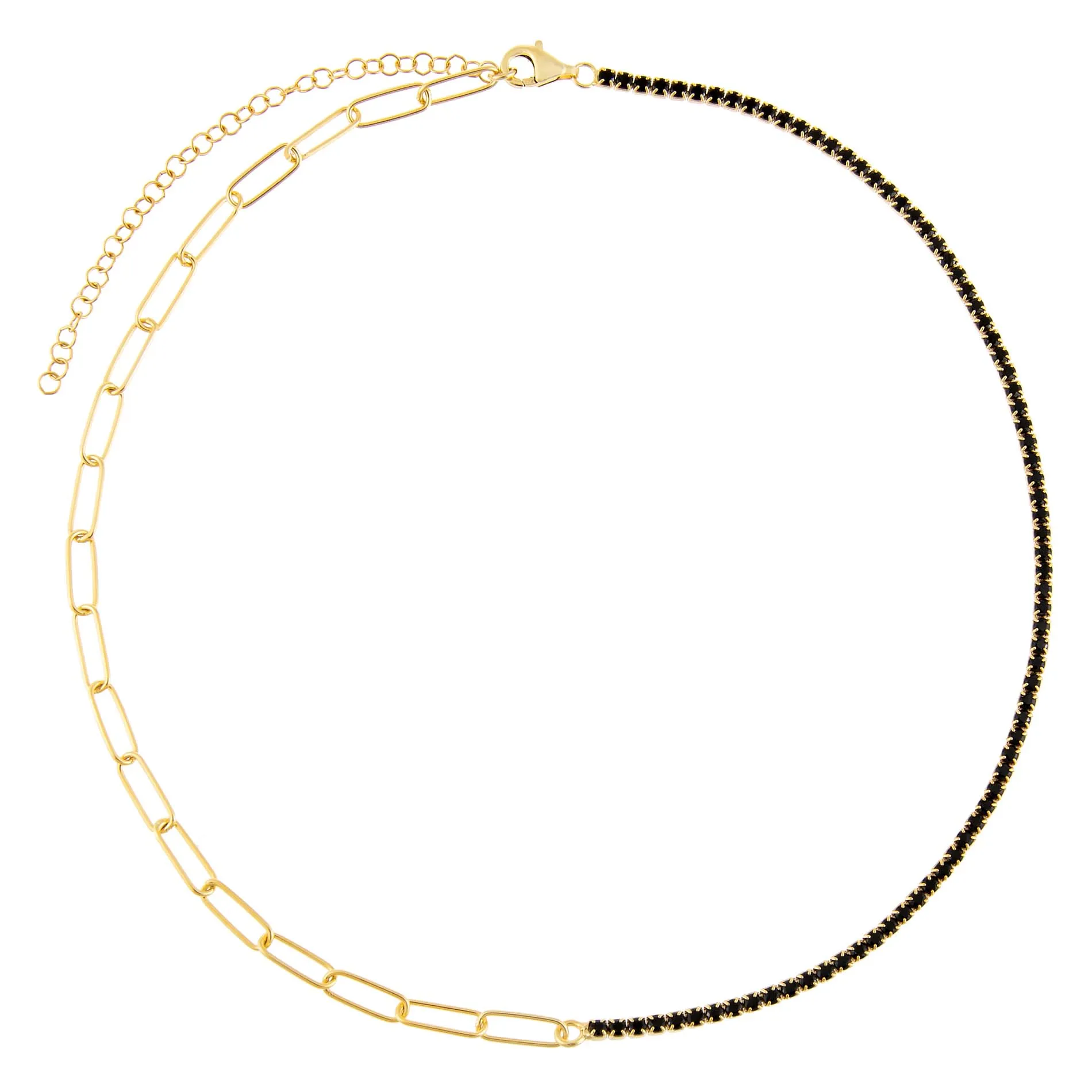 Tennis X Link Necklace