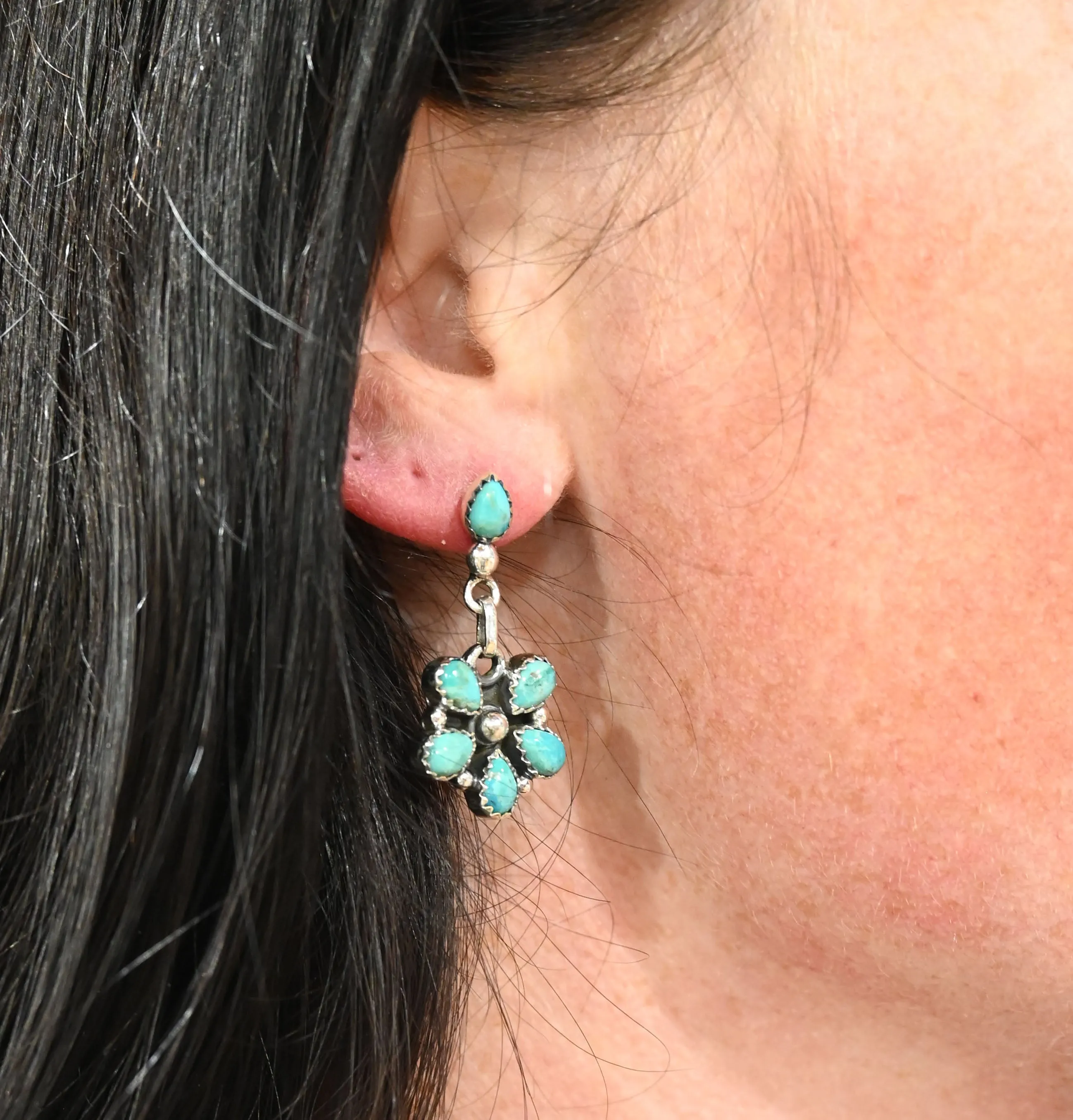The Gemma 5 Stone Cluster Dangle Earrings