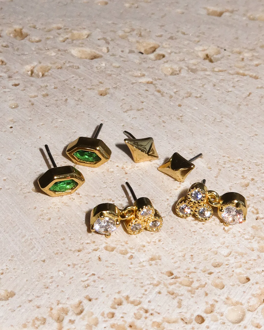 The Trio Dangle Studs