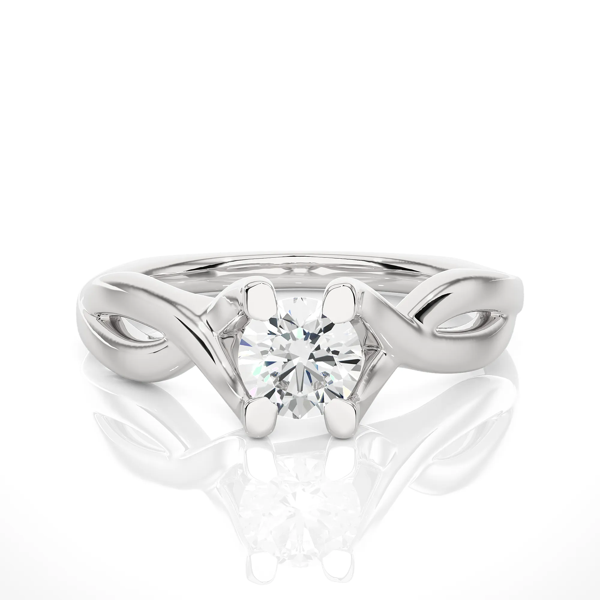 The Twin-Knot Flame Ring 