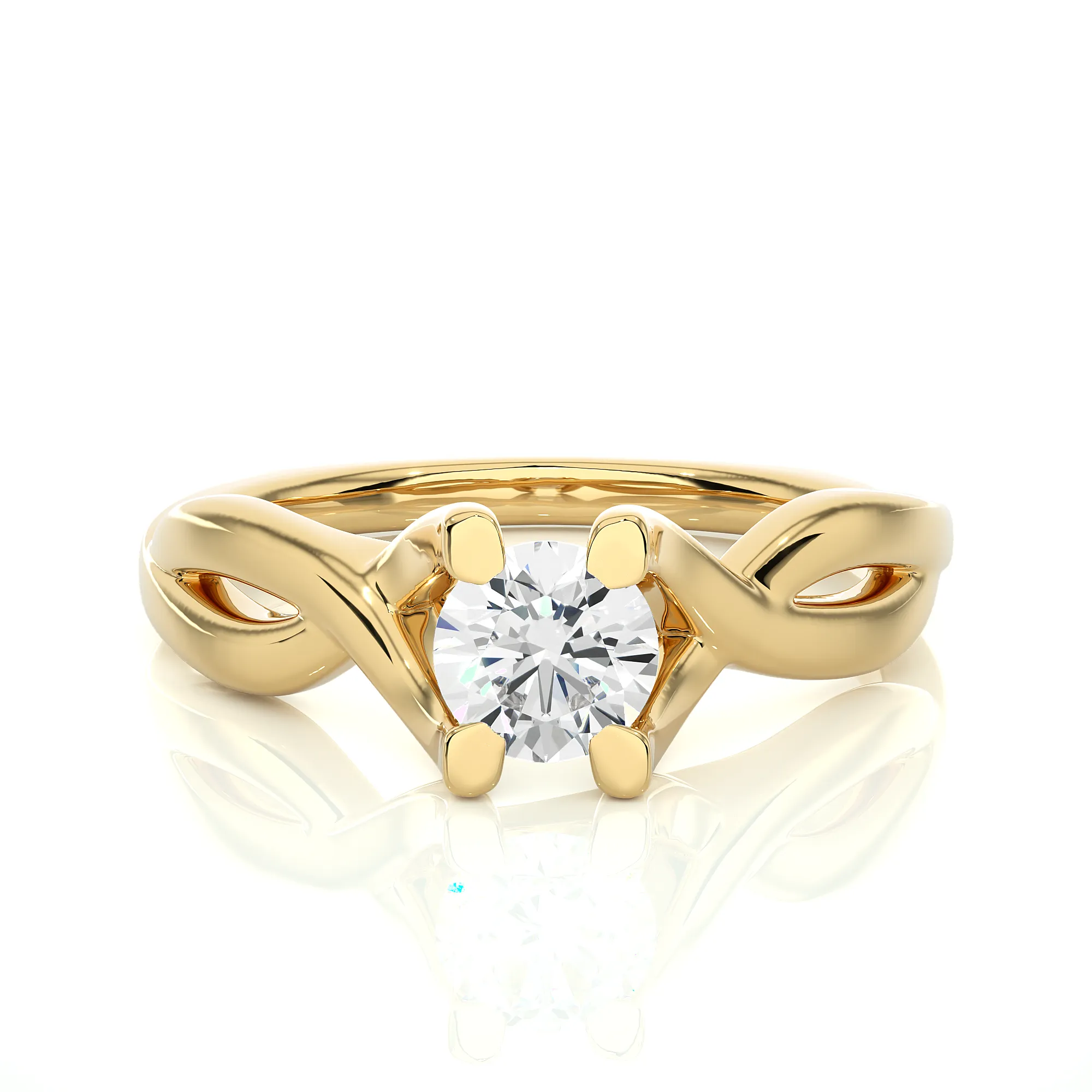 The Twin-Knot Flame Ring 
