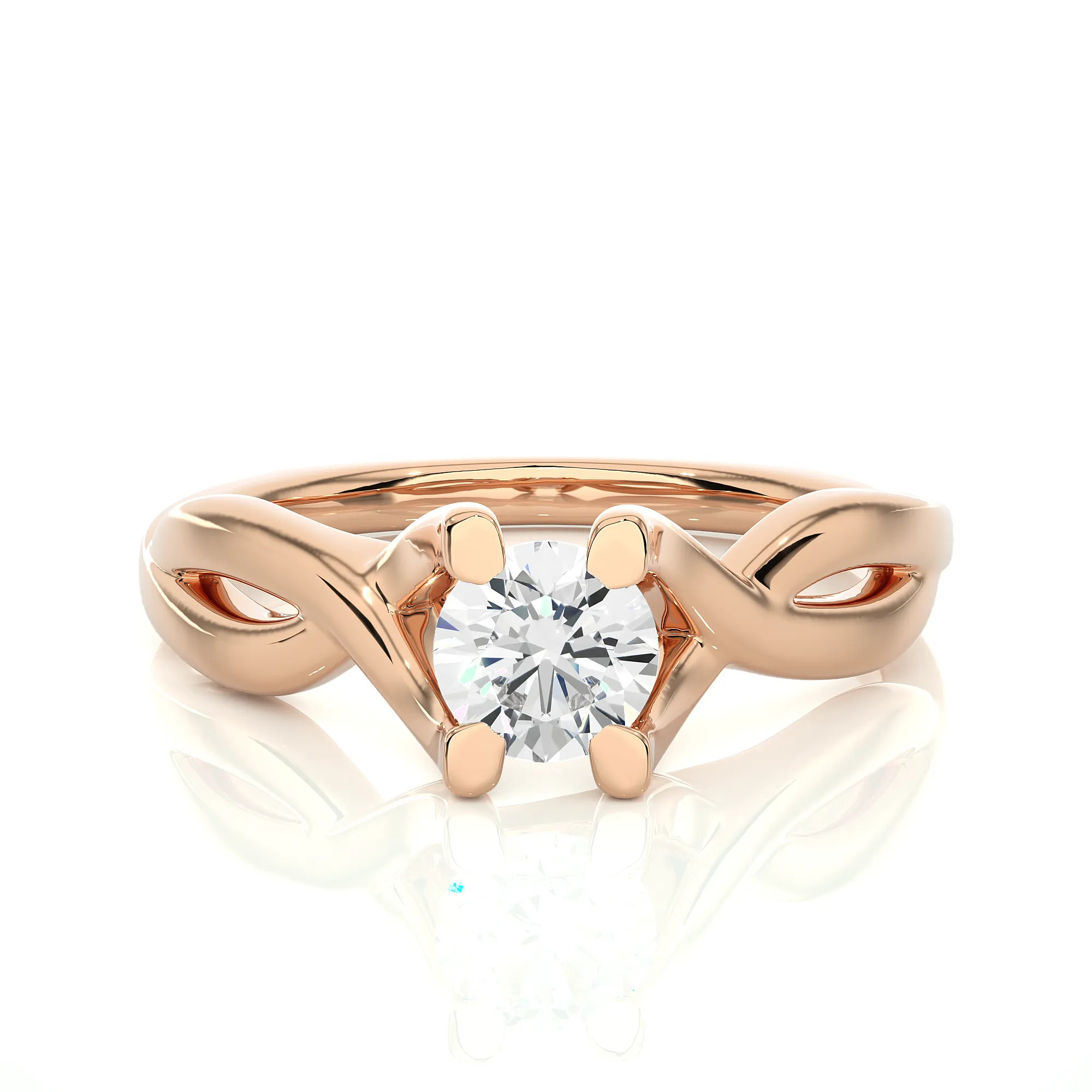 The Twin-Knot Flame Ring 