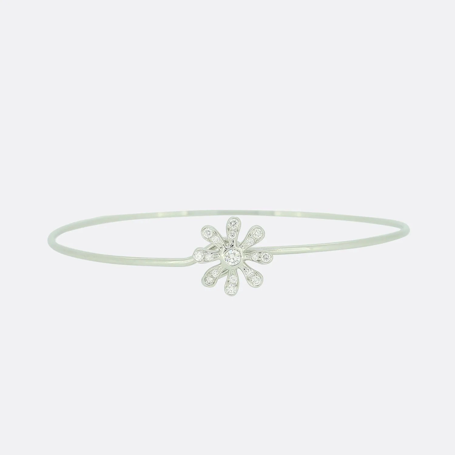 Tiffany & Co. Paloma Picasso Diamond Daisy Bangle