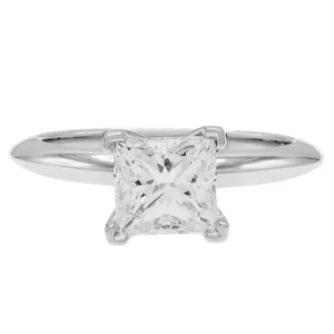 Tiffany & Co. Platinum 1.13 Carat Princess-cut Diamond Engagement Ring