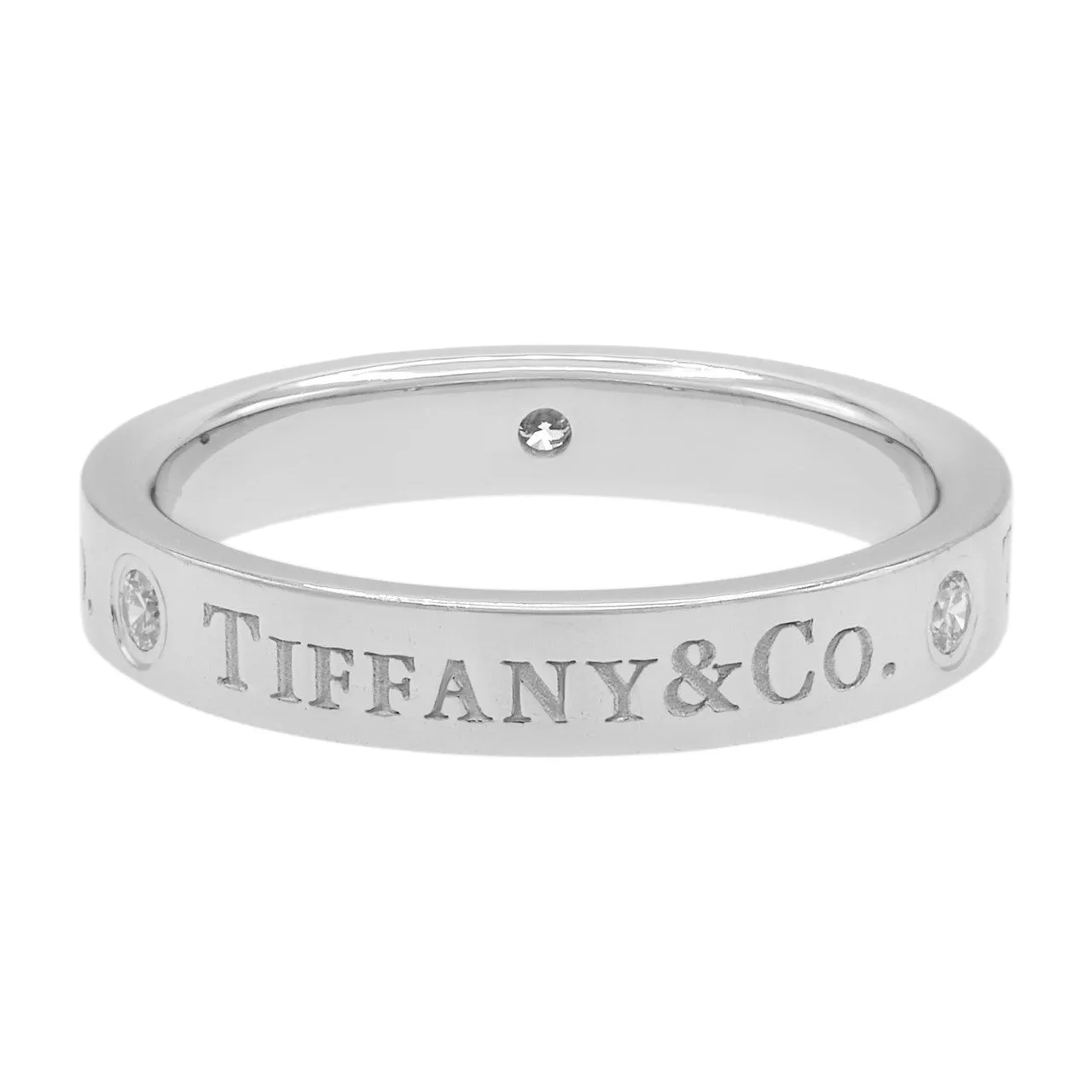 Tiffany & Co. Platinum & Diamond Band  Ring