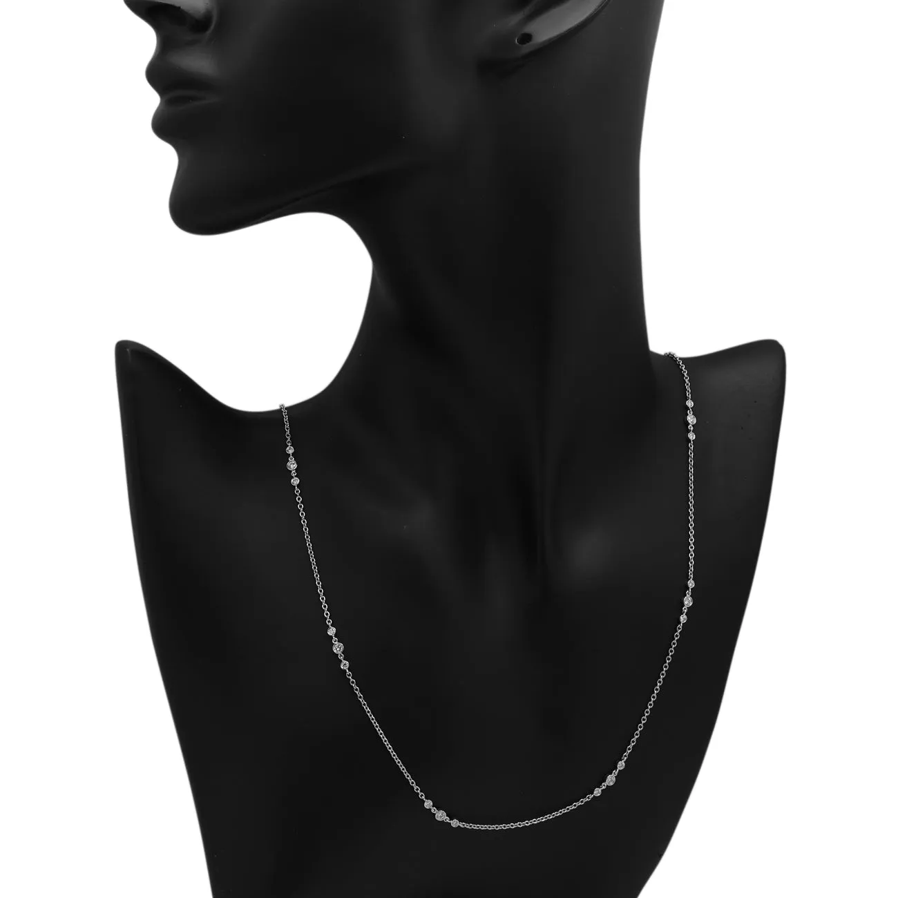Tiffany & Co. Platinum Diamonds by the Yard Necklace