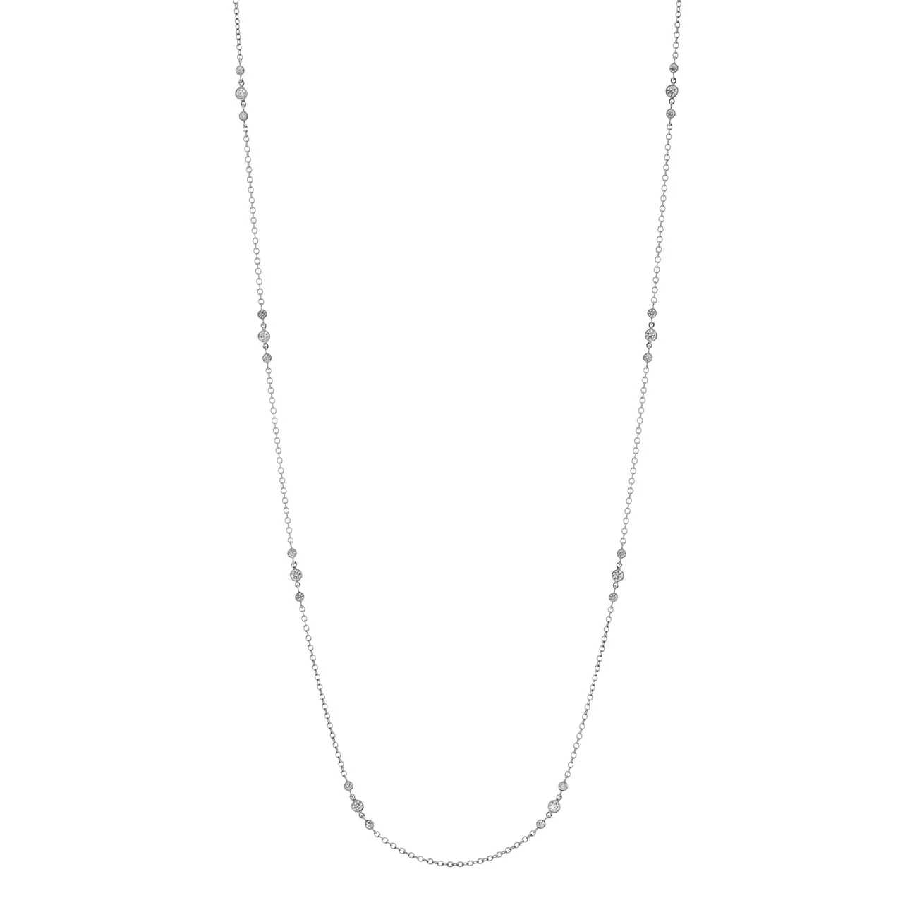 Tiffany & Co. Platinum Diamonds by the Yard Necklace