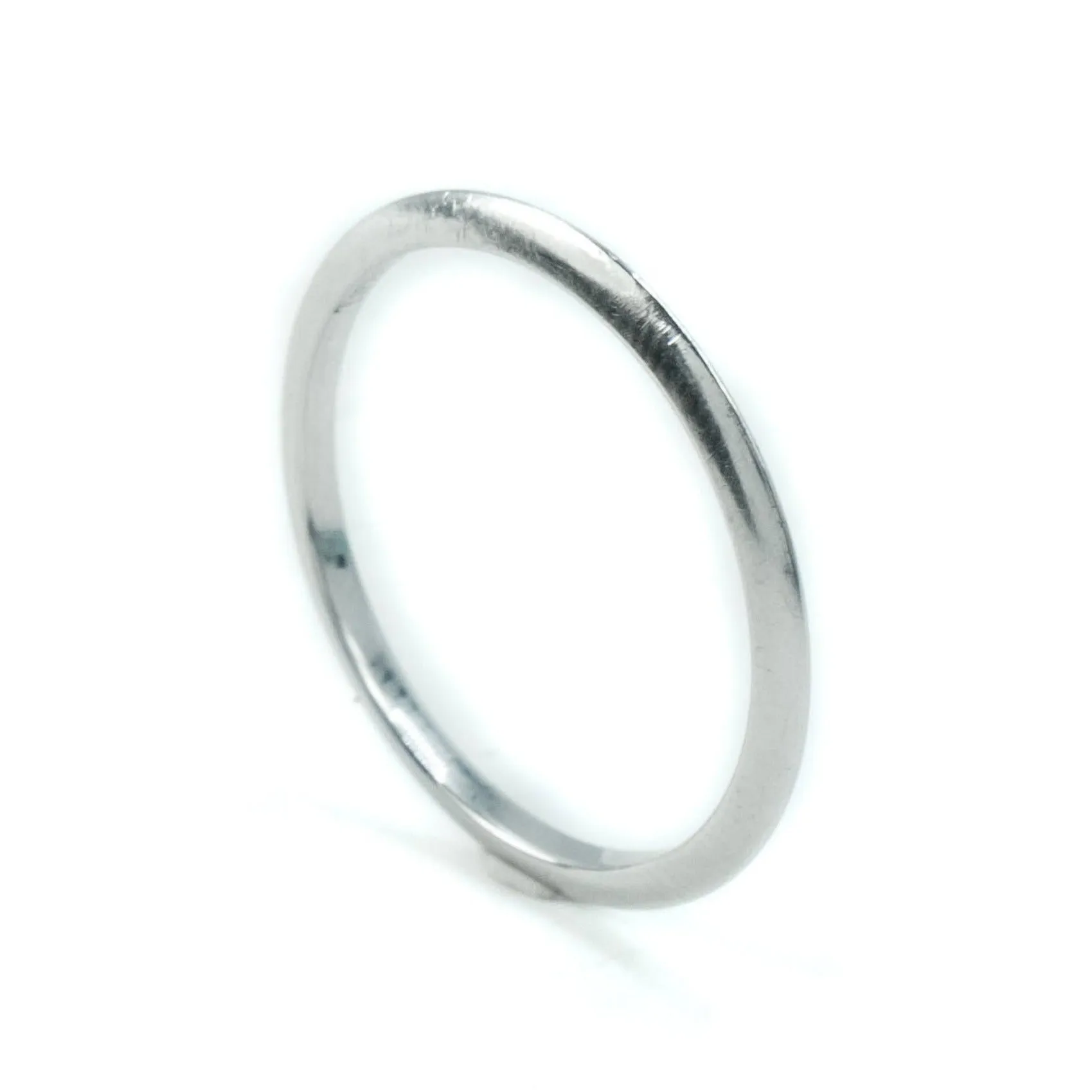 Tiffany & Co Platinum Knife Edge 2mm Wedding Band Ring Size : U 1/2