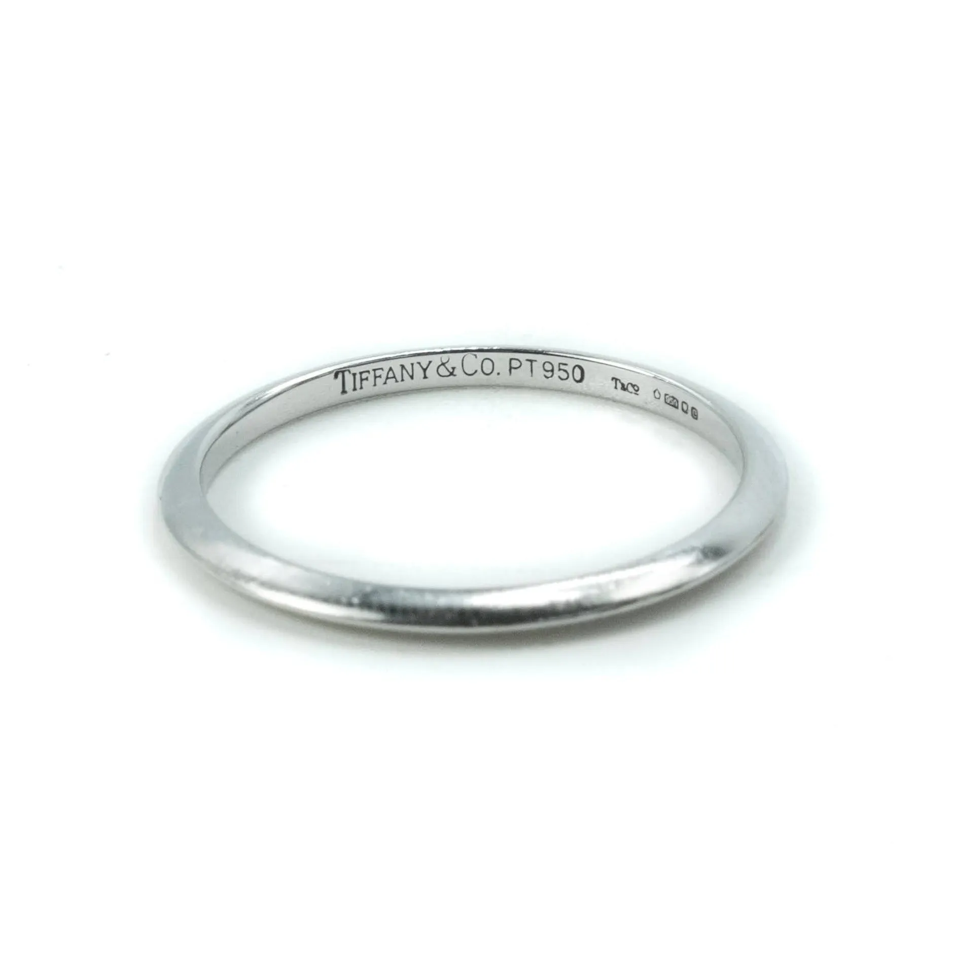 Tiffany & Co Platinum Knife Edge 2mm Wedding Band Ring Size : U 1/2