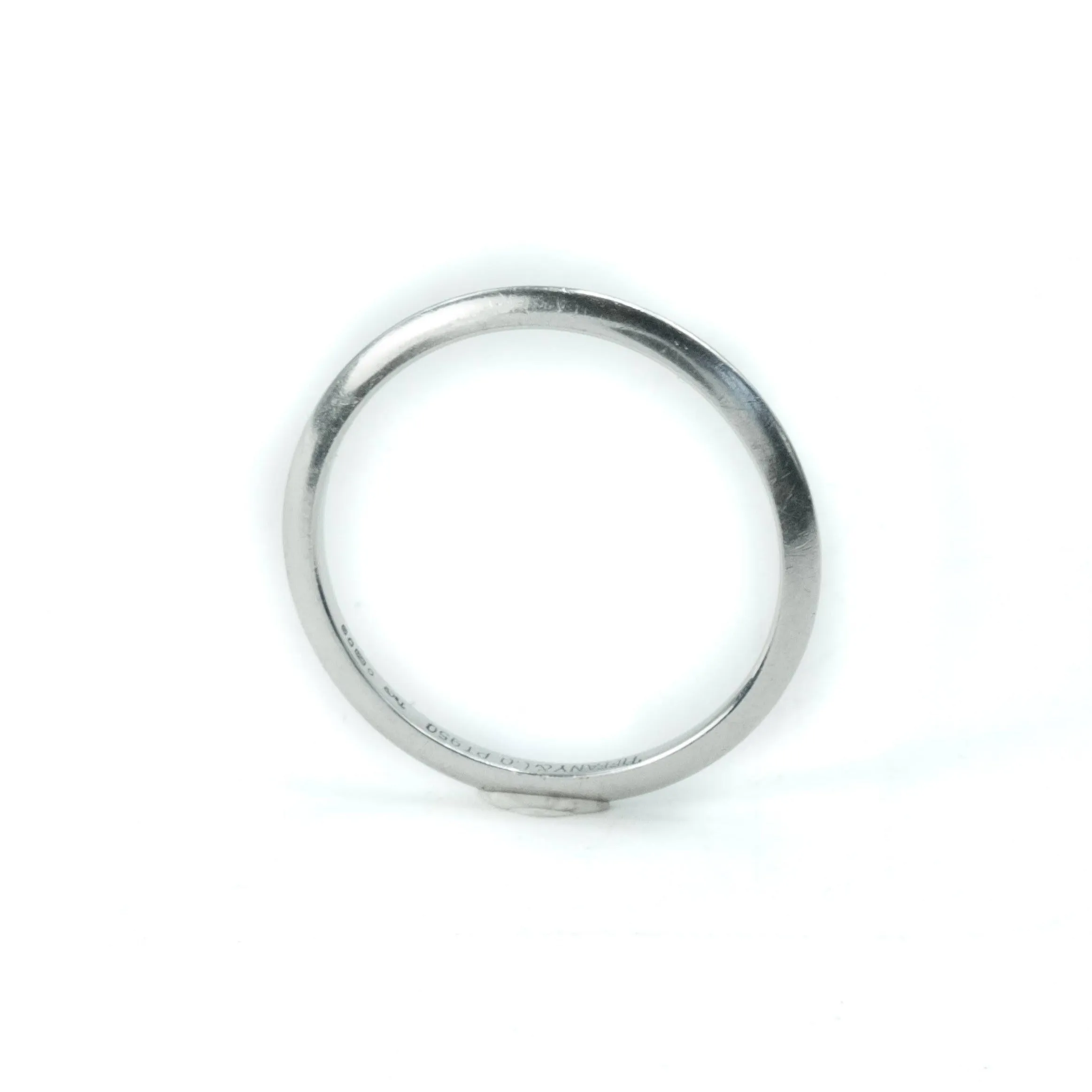 Tiffany & Co Platinum Knife Edge 2mm Wedding Band Ring Size : U 1/2
