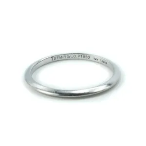 Tiffany & Co Platinum Knife Edge 2mm Wedding Band Ring Size : U 1/2