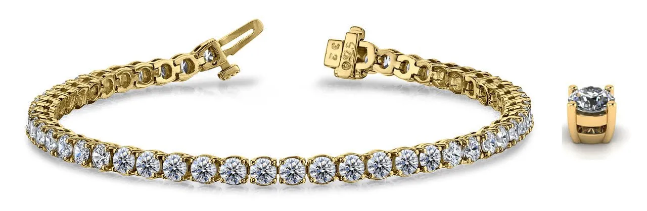 Timeless Dreams Lab-Grown Diamond Tennis Bracelet with 7.68 ct.(finished) 3.5mm