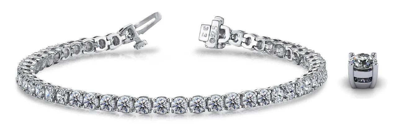 Timeless Dreams Lab-Grown Diamond Tennis Bracelet with 7.68 ct.(finished) 3.5mm