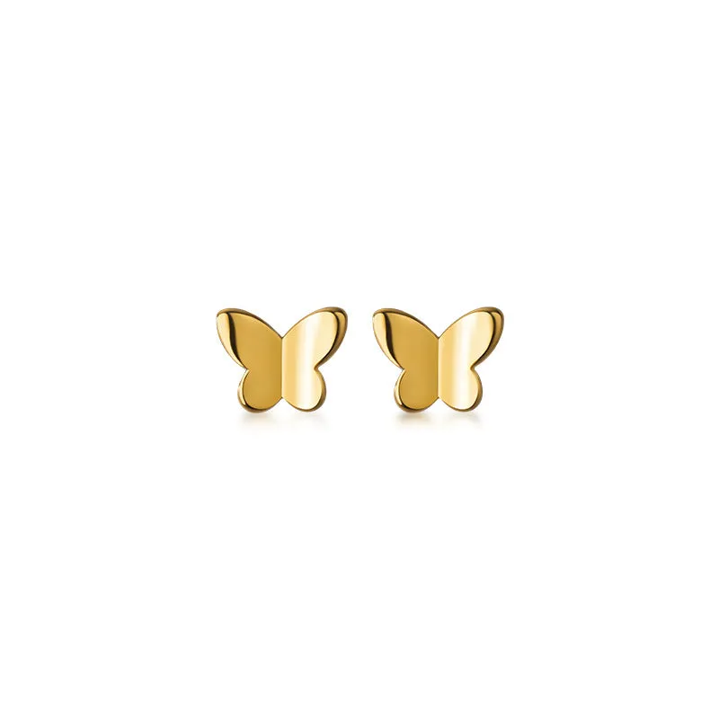 Tiny Butterfly Miniature Studs Earrings-SS009