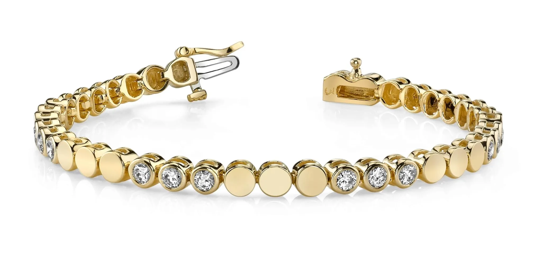 Triple Diamond Bracelet with 3.75 ct.(finished) 4.0mm